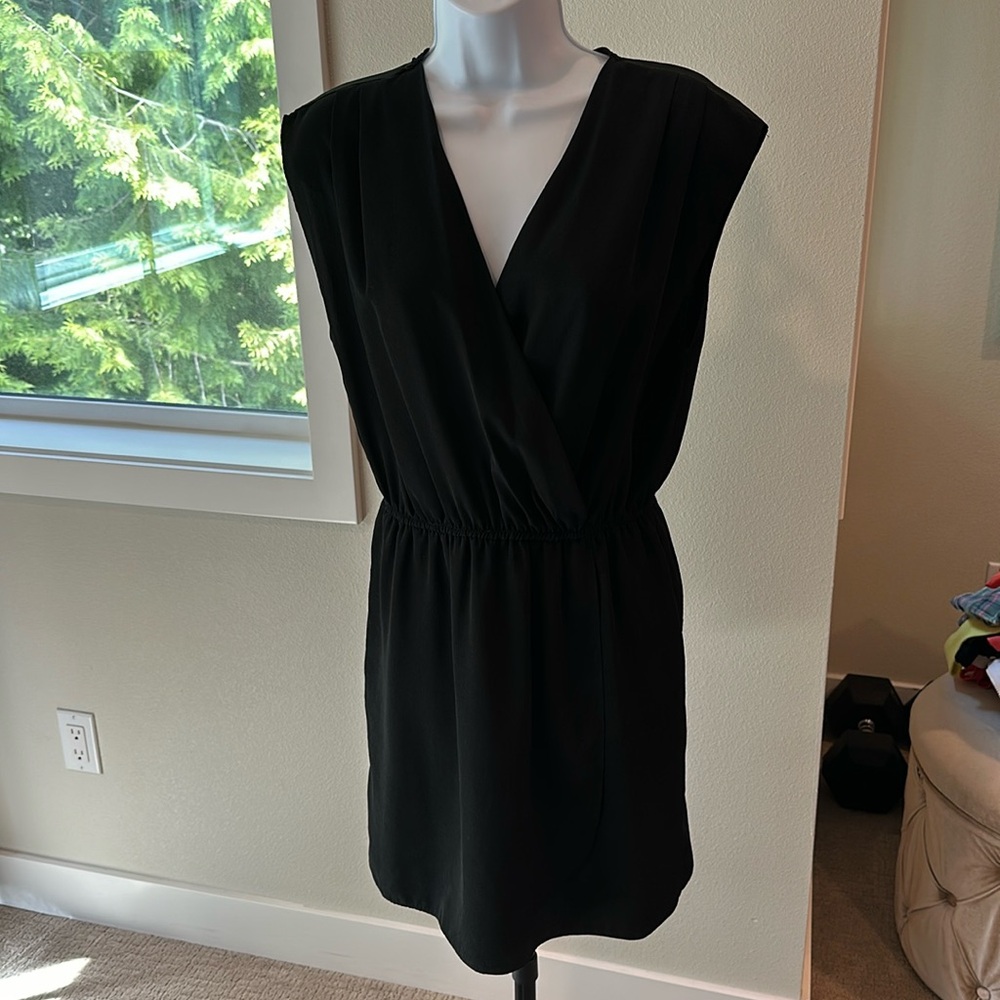 Aqua black dress